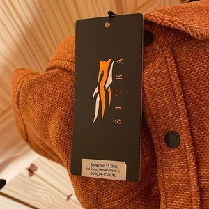 Sitka Gear Snowcrest LS Shirt. Heavy duty button down. Almost like a shacket.